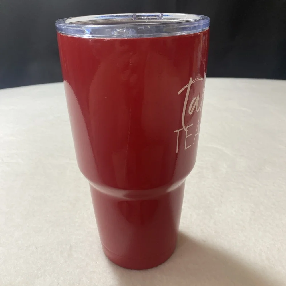 I'm A Target Teacher Insulated Travel Cup Tumbler 28 Oz Red Apple No‎ Straw